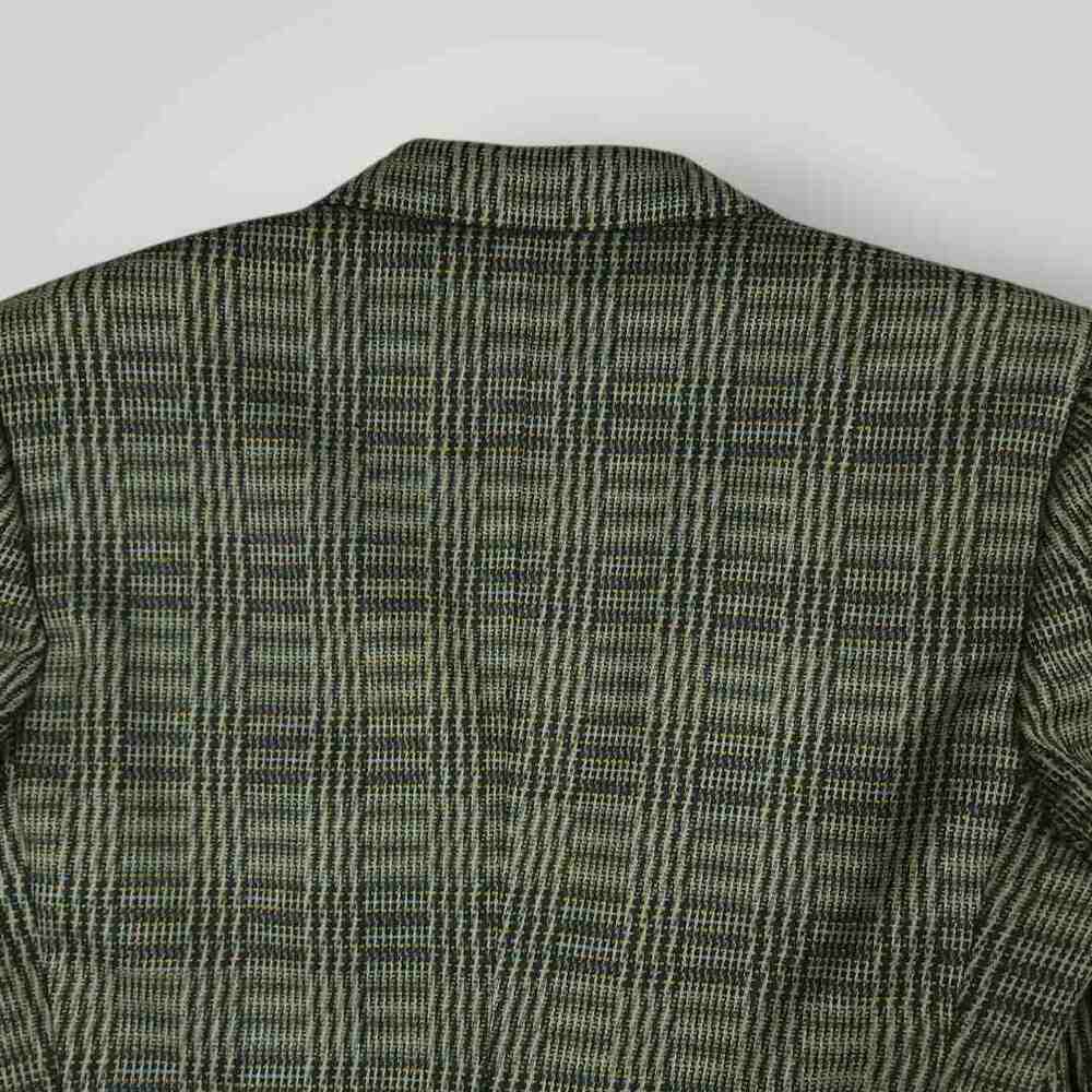 Mens Made in Italy Glen Check Plaid Blazer Sport Coat 36S Italian Wool Overcheck - Picture 10 of 11